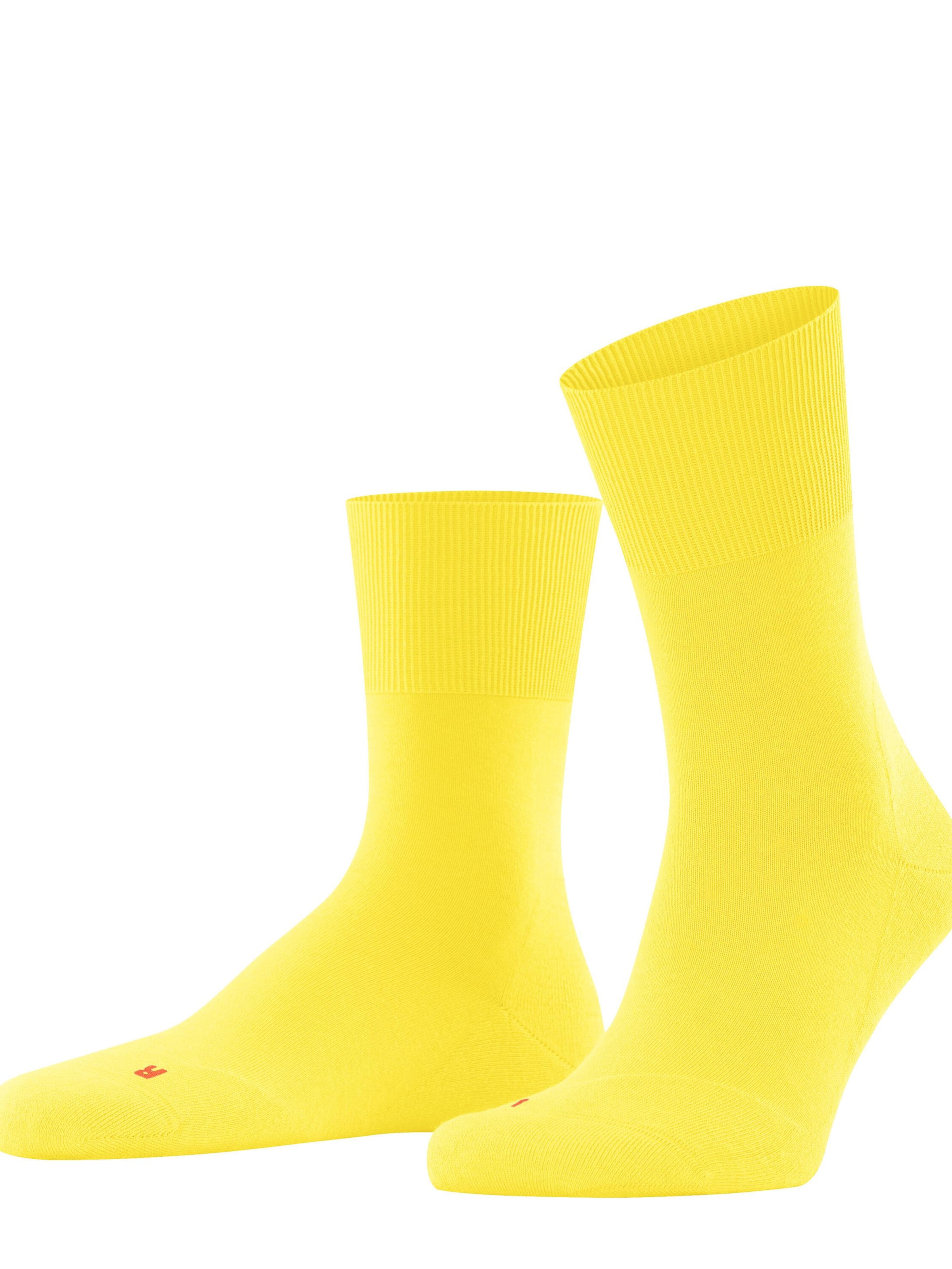 FALKE Socks 'Run' in Yellow: front