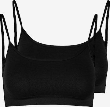 PIECES Bra 'Symmi' in Black: front