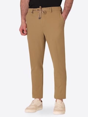 Regular Pantalon chino Distretto12 en marron : devant