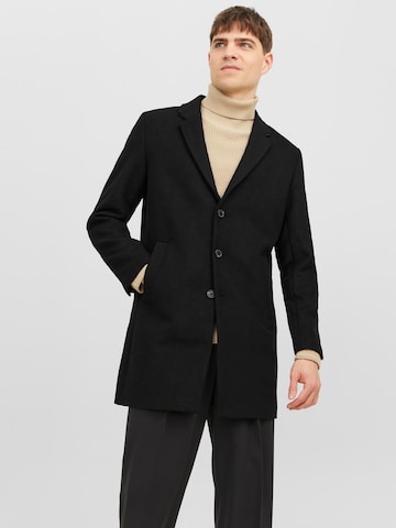 JACK & JONES Ανοιξιάτικο και φθινοπωρινό παλτό 'Morrison' σε μαύρο: μπροστά