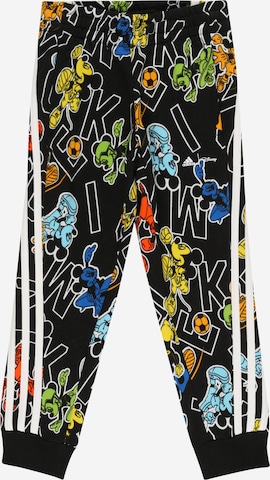 Effilé Pantalon de sport 'Disney Mickey Mouse' ADIDAS SPORTSWEAR en noir : devant