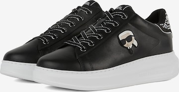 Karl LagerfeldNiske tenisice 'Kapri' - crna boja: prednji dio