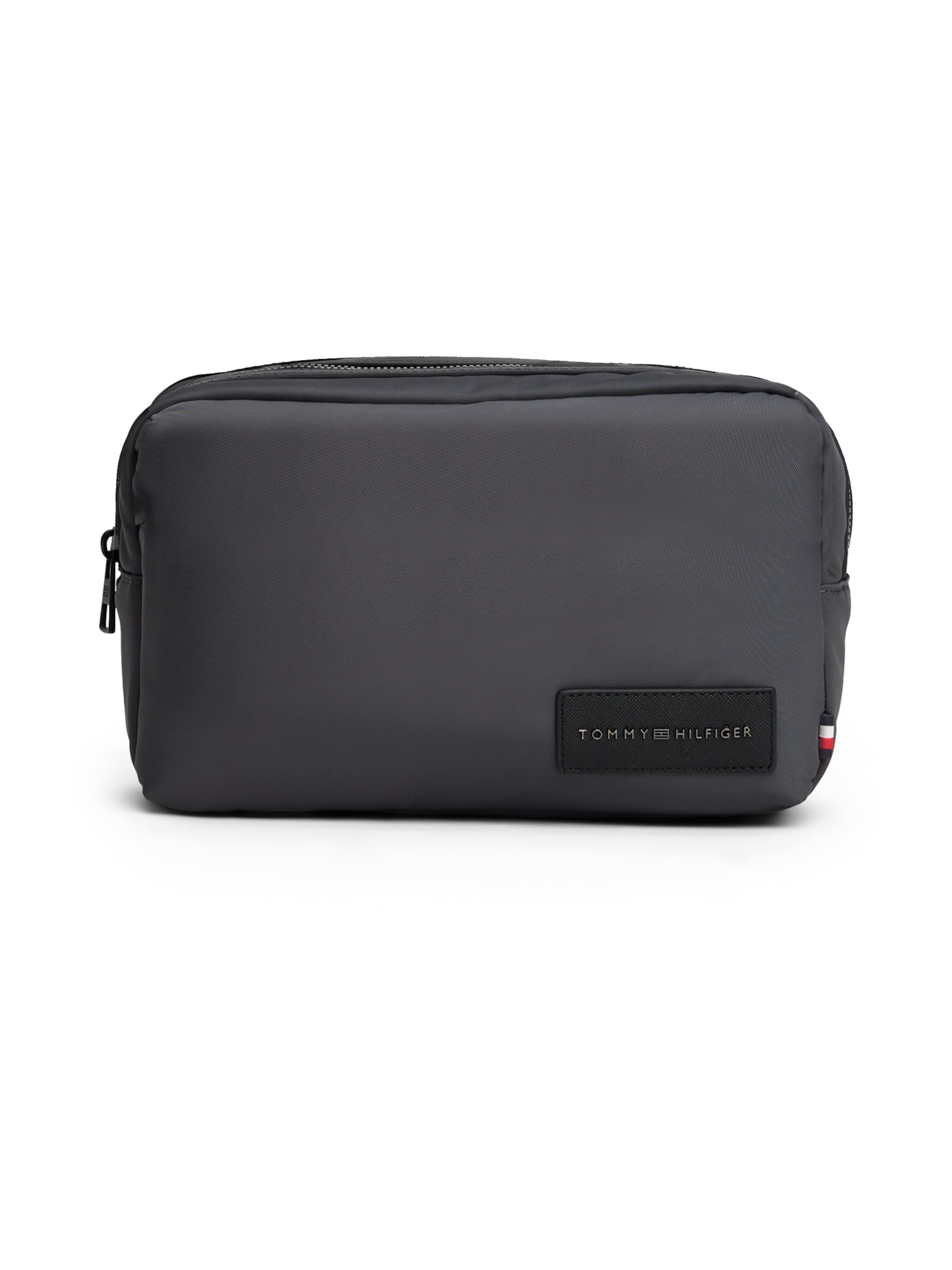 TOMMY HILFIGER Toilettilaukku värissä harmaa: etupuoli