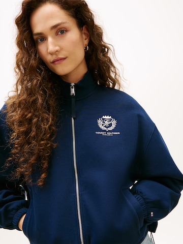 TOMMY HILFIGER Sweatjacke 'Varsity' in Blau