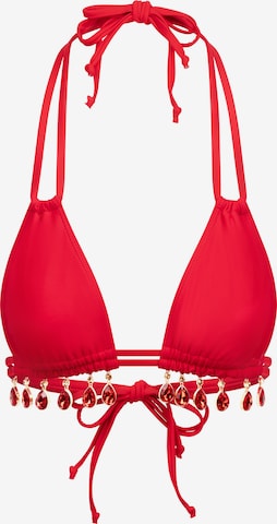 Moda Minx Bikinitop 'Selene' in Rot: Vorderseite