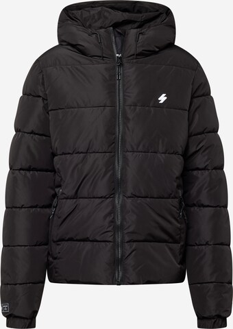 Superdry Winter Jacket in Black: front