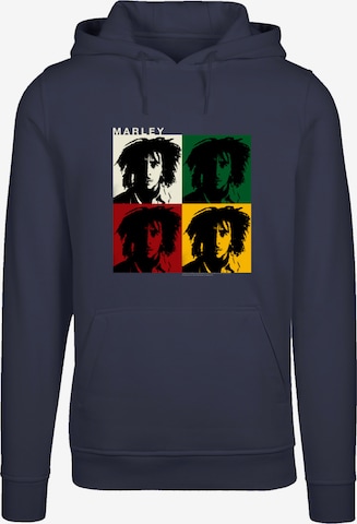 F4NT4STIC Sweatshirt 'Bob Marley' in Blauw: voorkant