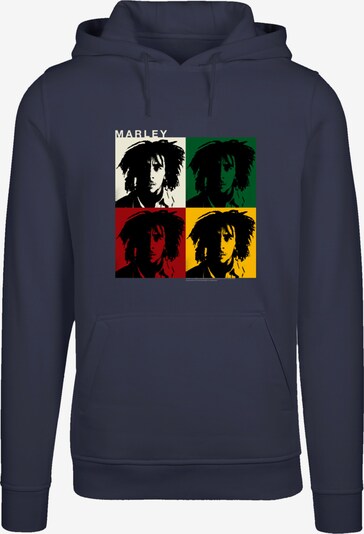 F4NT4STIC Sweatshirt 'Bob Marley' in blau / gelb / grün / rot / schwarz / weiß, Produktansicht