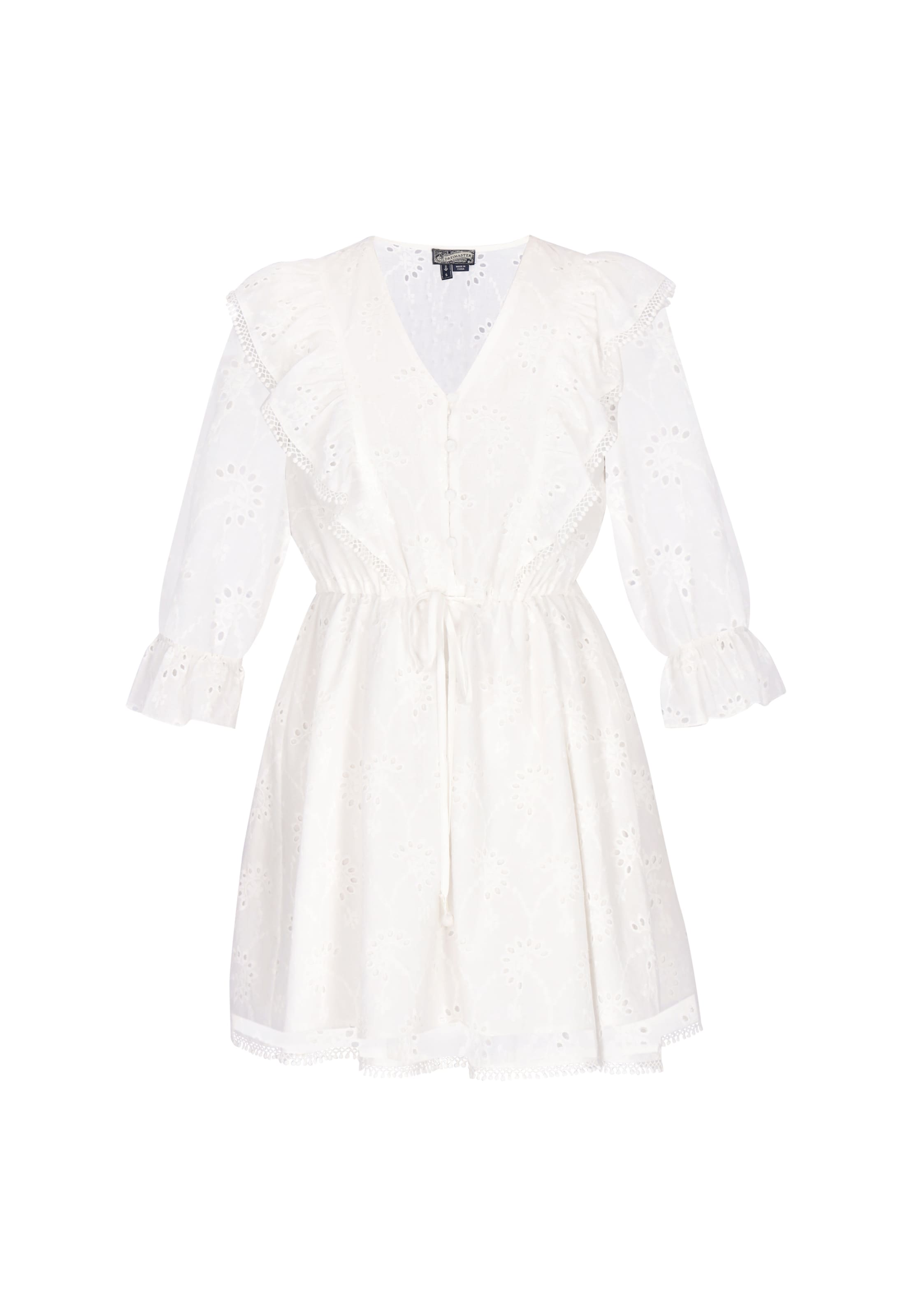 DreiMaster Vintage - Vestido en blanco: frente