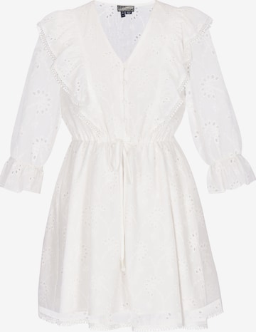 DreiMaster Vintage - Vestido en blanco: frente