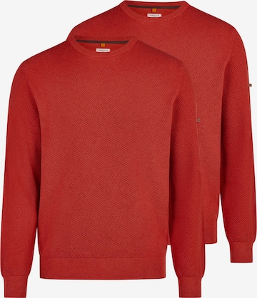 redmond Pullover 'Basic' in Rot: Vorderseite