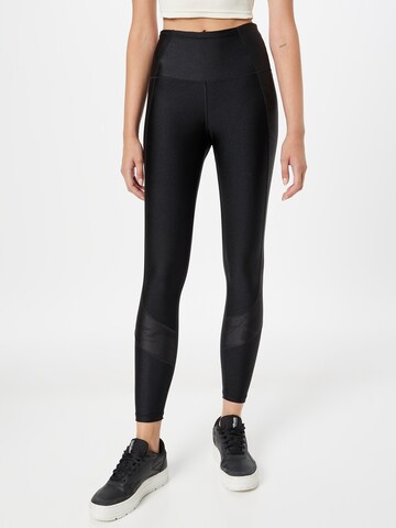 Reebok Skinny Sportbroek in Zwart: voorkant