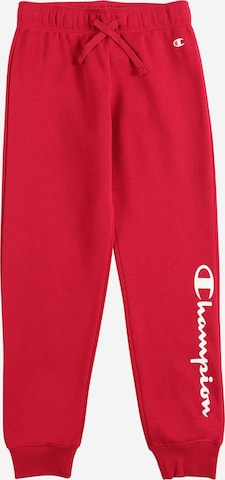 Champion Authentic Athletic Apparel Tapered Pants in Red: front