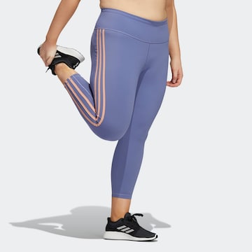 Skinny Pantalon de sport ADIDAS SPORTSWEAR en violet : devant