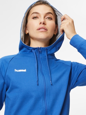 Hummel Athletic Zip-Up Hoodie in Blue