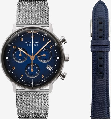 Iron Annie Analog Watch 'Bauhaus' in Blue: front