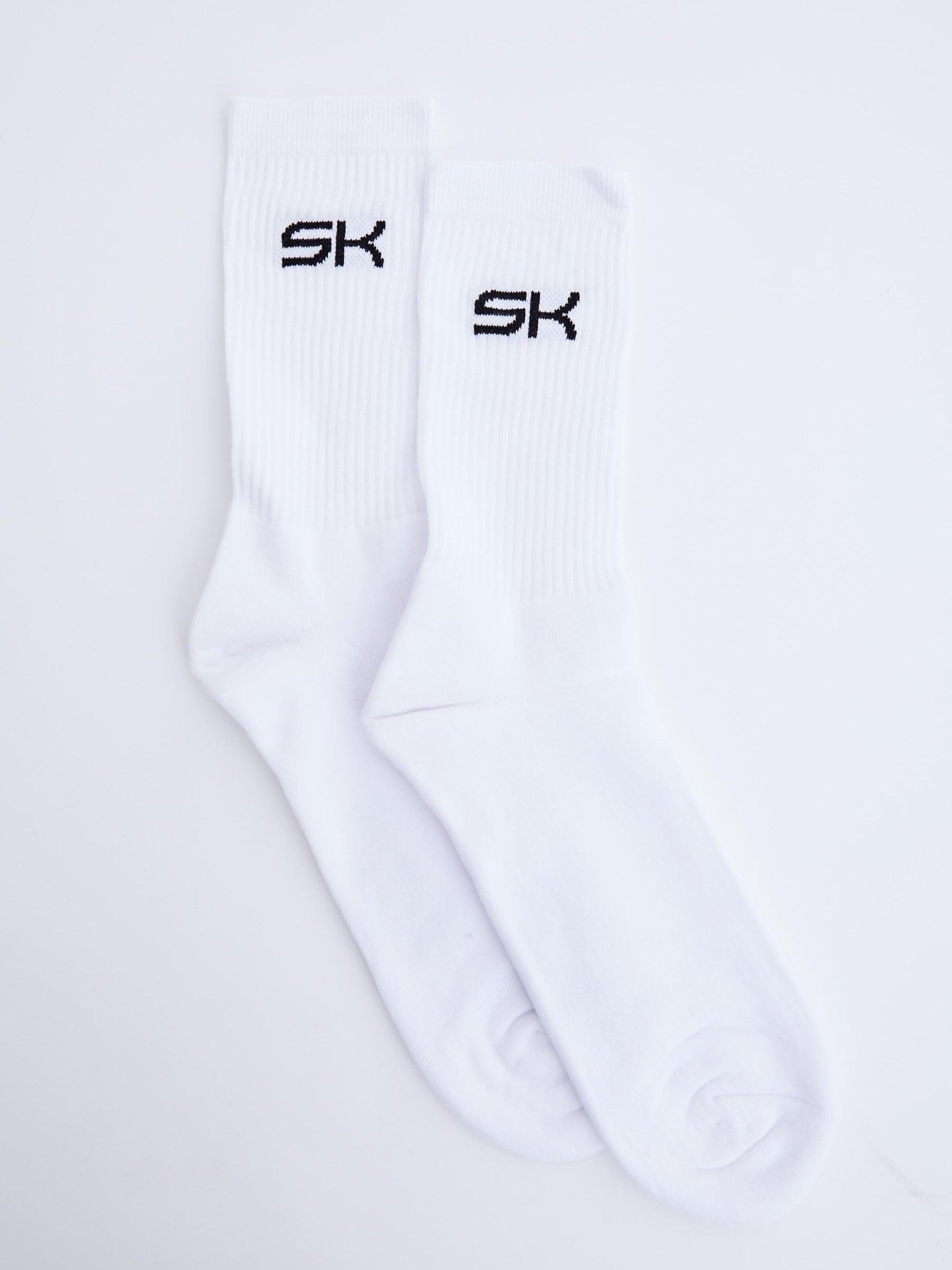 SPORTKIND - Calcetines deportivos 'Long Tennis Socks' en blanco: frente