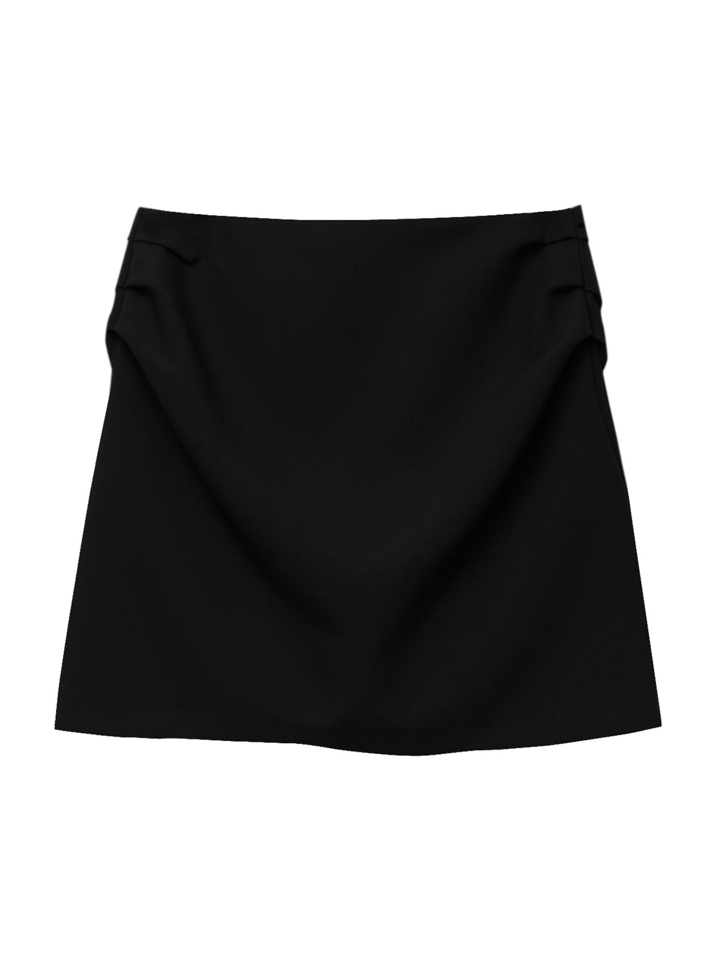 Pull&Bear Sukňa - Čierna: predná strana