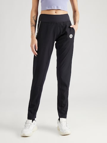 BIDI BADU Tapered Workout Pants in Black: front