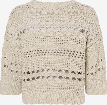 Pull-over OUI en beige : devant