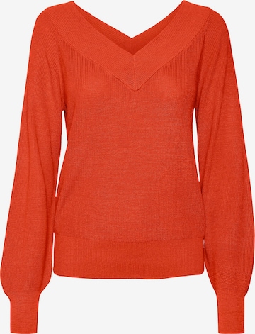 VERO MODA - Pullover 'NEW LEXSUN' em vermelho: frente