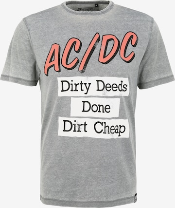 Recovered Shirt 'ACDC Dirty Deeds Done Cheap' in Grey: front