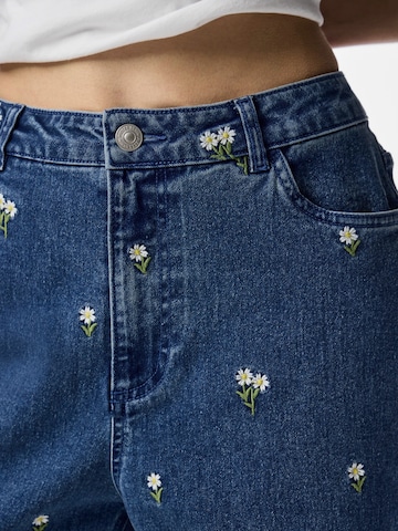 PIECES Regular Jeans 'PCFlora' in Blau