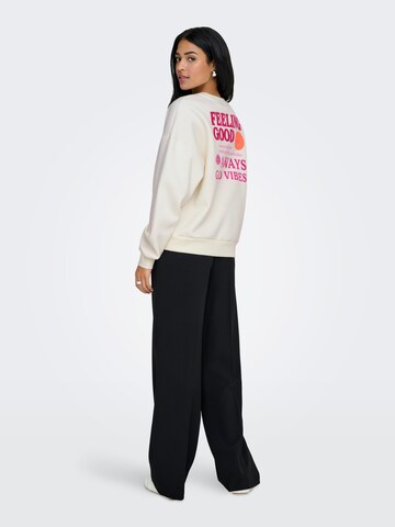 ONLY Sweatshirt in Weiß