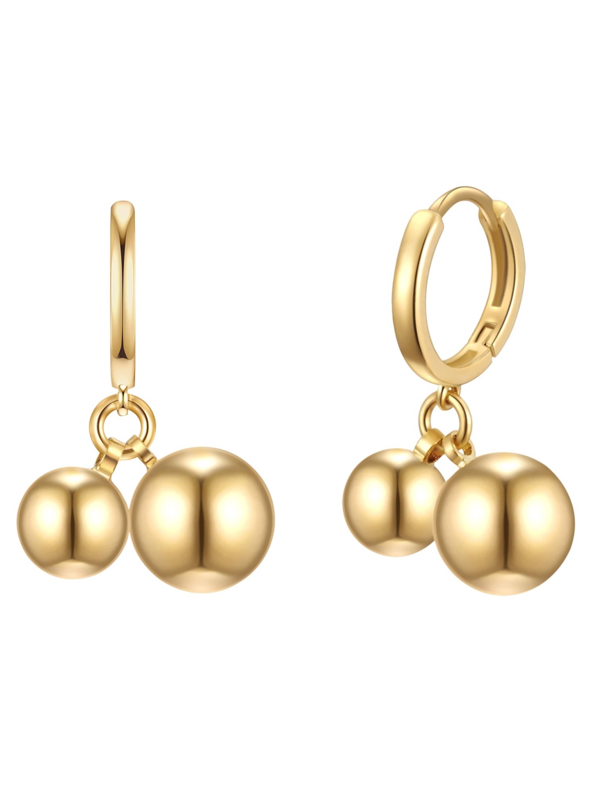 Lulu & Jane Earrings in Gold: front