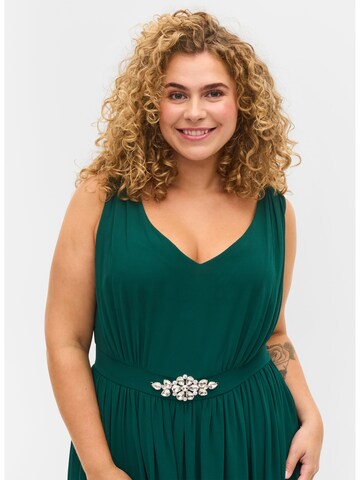 Zizzi Evening Dress 'Malma' in Green