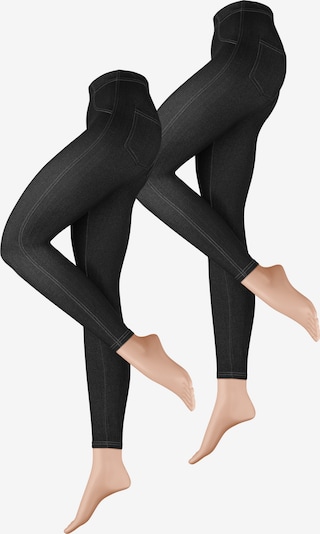 Nur Die Treggings ' in Jeans-Optik ' in schwarz, Produktansicht