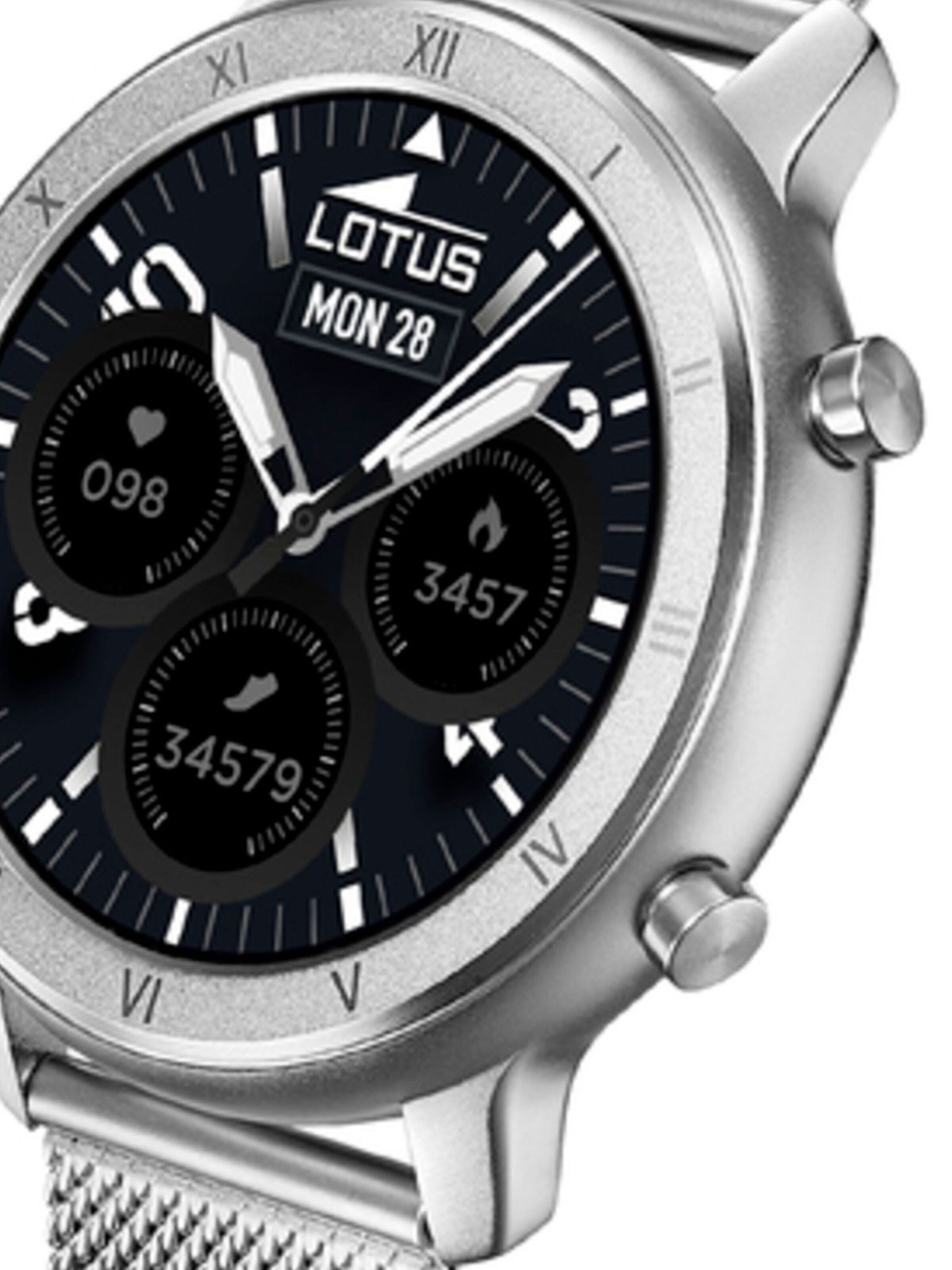 Montre digitale 'Lotus - Smartwatch Smartime - Quartz watch movement - Watch case width: 43.5 mm' Lotus en gris