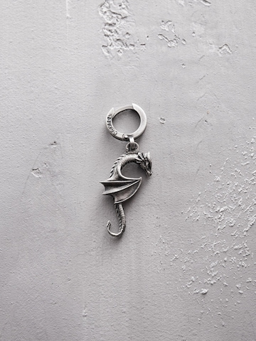 REYTEL Earring 'DRAGON' in Silver: front
