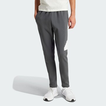 ADIDAS SPORTSWEAR Tapered Workout Pants 'Future Icons' in Grey: front