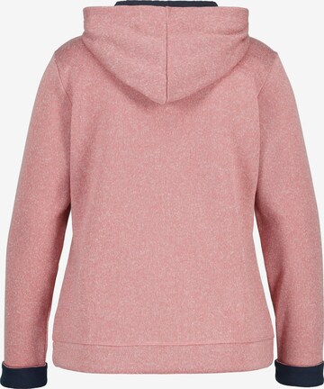 Ulla Popken Sweatvest in Roze