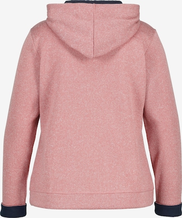 Ulla Popken Sweatvest in Roze