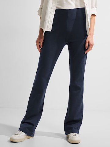 CECIL Boot cut Trousers in Blue: front