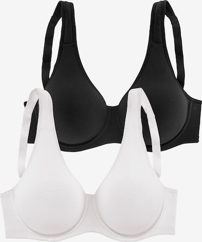 Sutien PETITE FLEUR pe negru / alb, Vizualizare produs