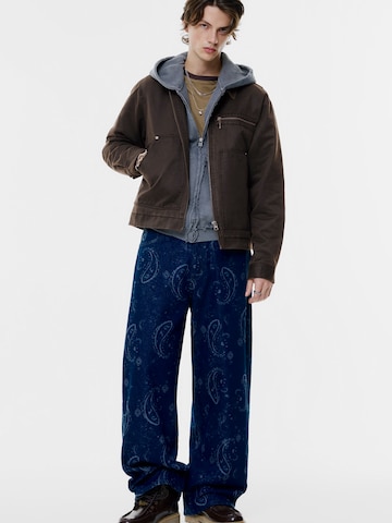 Veste mi-saison Pull&Bear en marron : devant