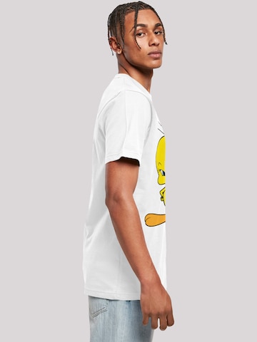 T-Shirt 'Looney Tunes' F4NT4STIC en blanc