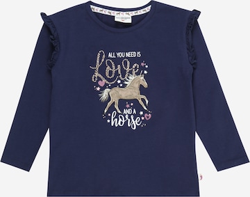 SALT AND PEPPER Shirt 'Horse' in Blauw: voorkant