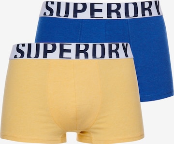 Superdry Boxerky – modrá: přední strana