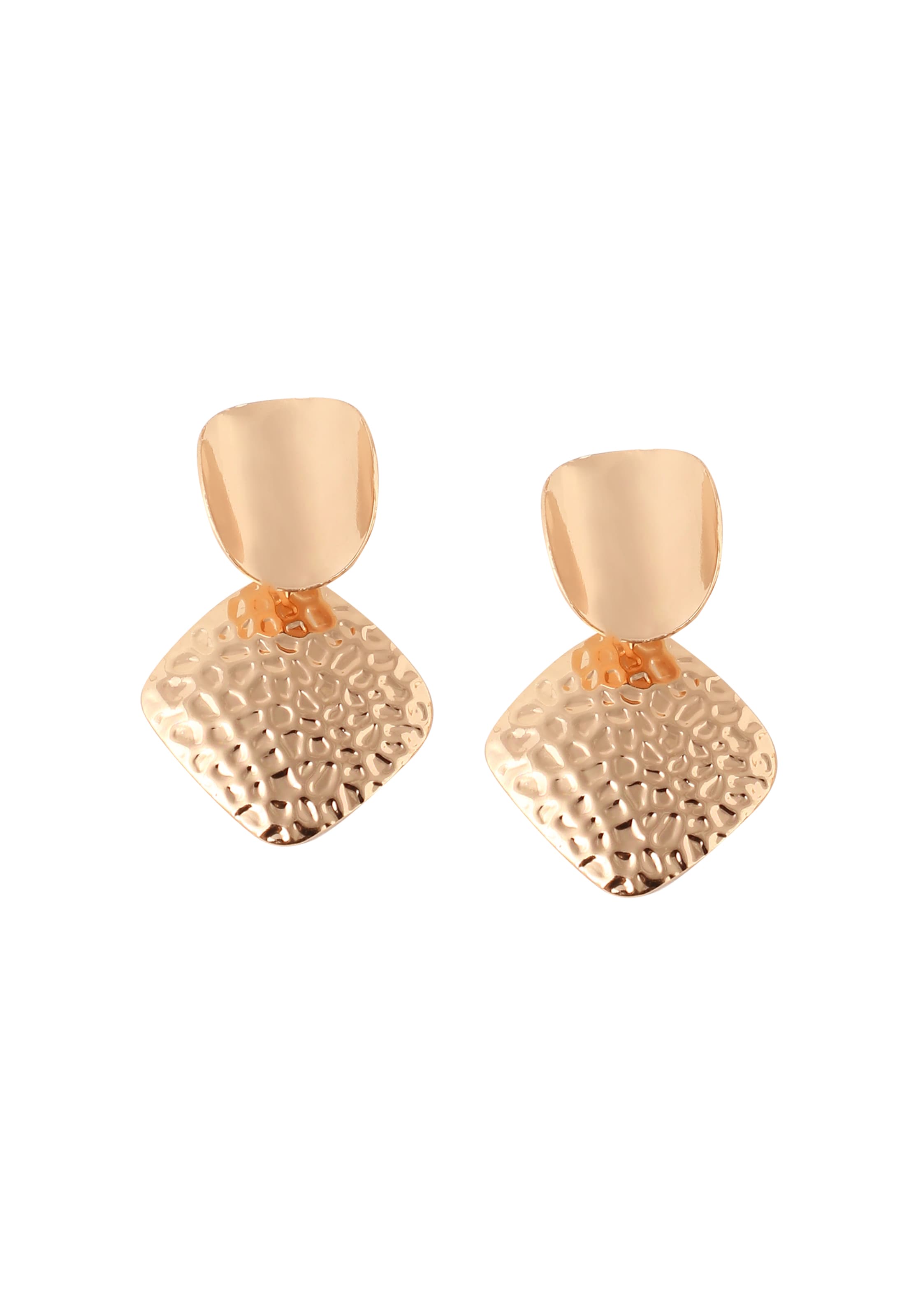 SOHI Náušnice 'Krystine' - Zlatá: predná strana