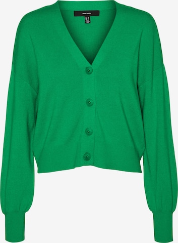 VERO MODA Knit Cardigan 'NANCY' in Green: front