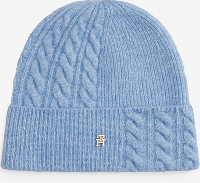 Megzta kepurė 'ELEVATED CHIC' iš TOMMY HILFIGER, spalva – šviesiai mėlyna, Prekių apžvalga