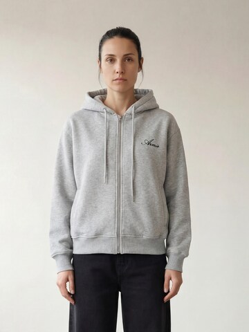 Giacca di felpa 'The Kim Zip Hoddie' di ARMIE in grigio: frontale