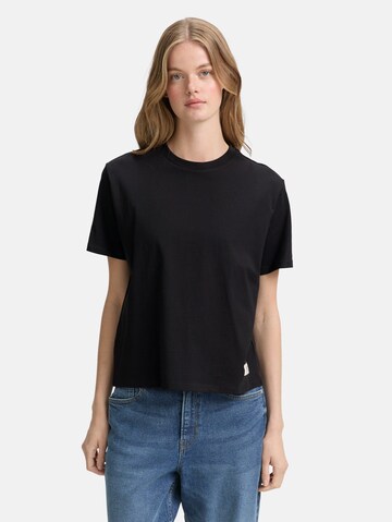 TOM TAILOR DENIM Shirt in Schwarz: Vorderseite