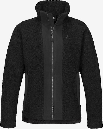Veste en polaire fonctionnelle Schöffel en noir : devant