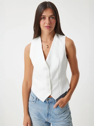 Gilet Happiness İstanbul en blanc : devant