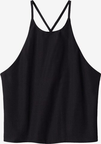 MANGO Top 'DIEGO' in Black: front